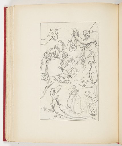 Sketch for Title Page of “Comic Fables, Out of The World”
