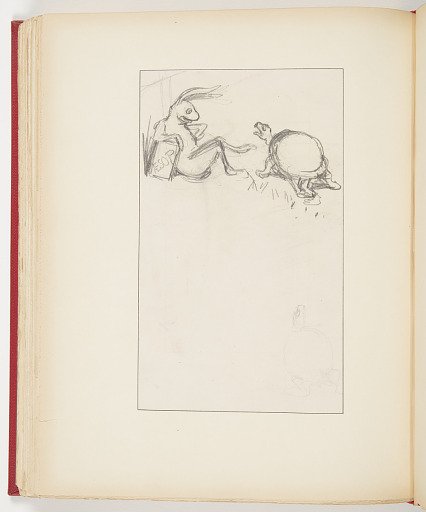 Sketch for “The Hare and the Tortoise” in “Comic Fables, Out of The World Series”