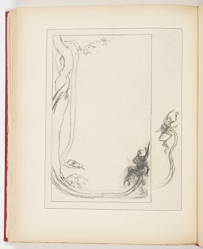 Sketch for “The Chimpanzee and the Boa Constrictor” in “Fables, Out of This World”