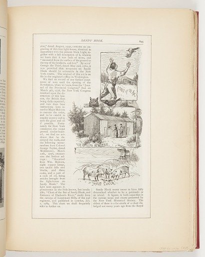 A Pirate of the Air, The Officers Menagerie, Free Lunch, Illustrations for Scribner's Monthly (XVIII, No. 5, September 1879, p. 645)
