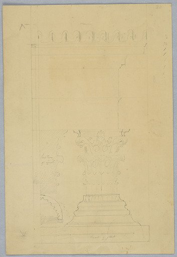 Sketch of a Capital and Cornice Profile