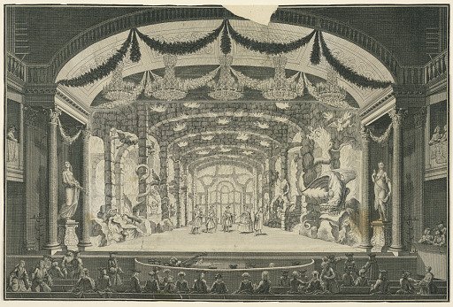 Theater Interior with Performance Taking Place