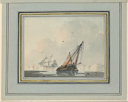 Sailing Ships in a Bay