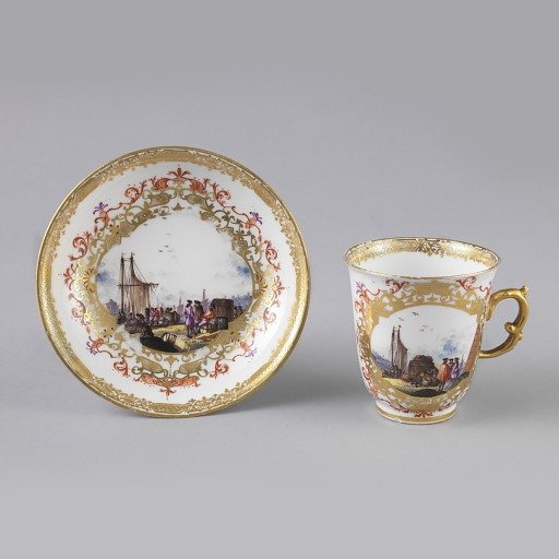 Chocolate or Coffee Cup and Saucer