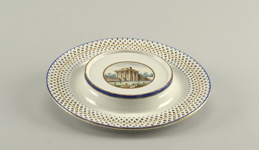 Stand for a Bowl, from a "Topographical" Dinner or Dessert Service ("A Vedute")