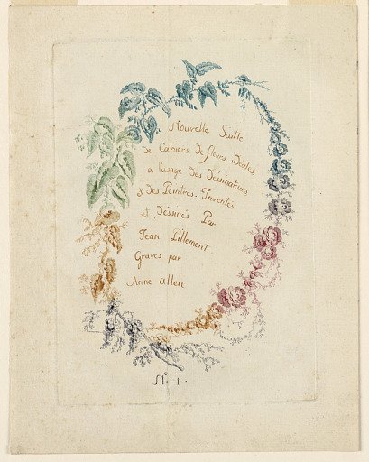 TItle page for "Nouvelle Cahiers de fleurs idéales"