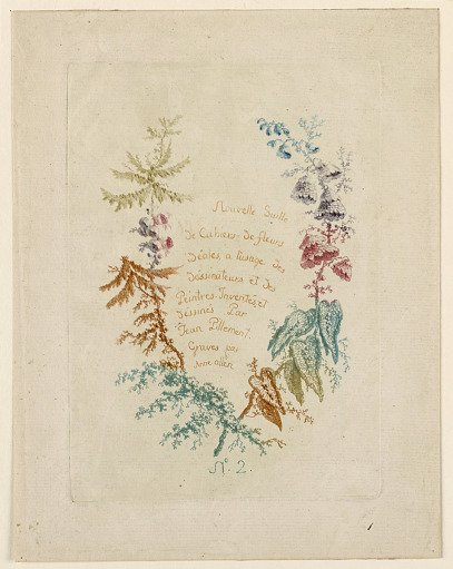Title page for "Nouvelle Suitte de Cahiers de fleurs idéales" No. 2