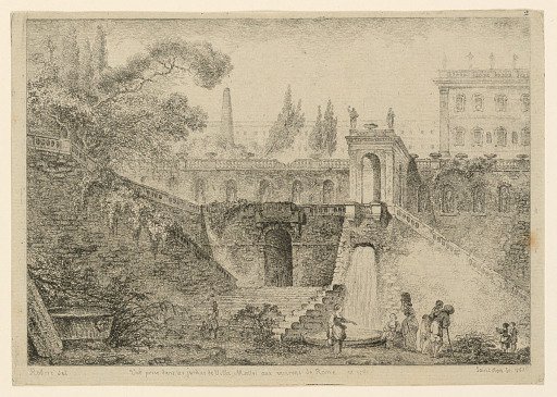 The Gardens of the Villa Mattei, near Rome