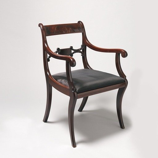 Armchair with slip seat