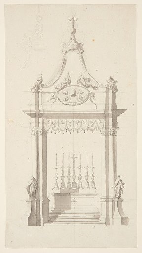 Baldacchino with Papal Ar