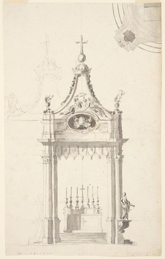 Baldacchino with Papal Ar