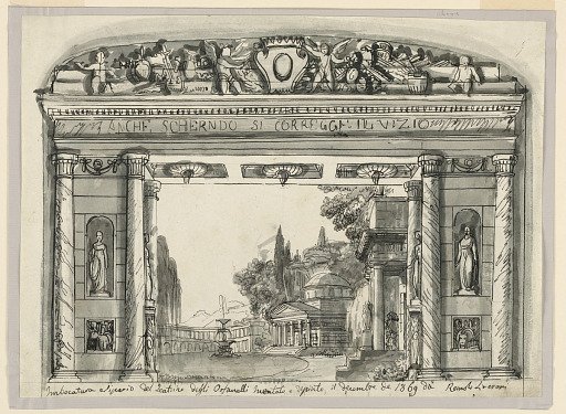 Proscenium and Curtain, Little Theater of the Orphans, Faenza