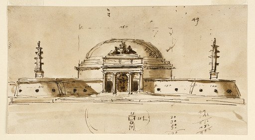 Elevation of a Memorial Structure