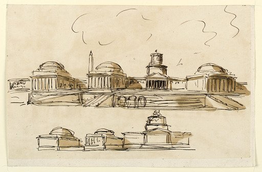 Two Elevations of a Palace
