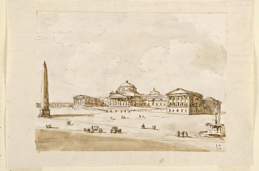 Design for a Square with a Palace