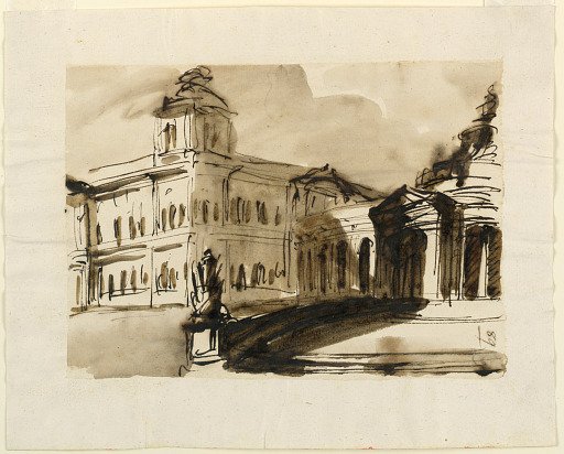 View of a Memorial Hall and a Palace