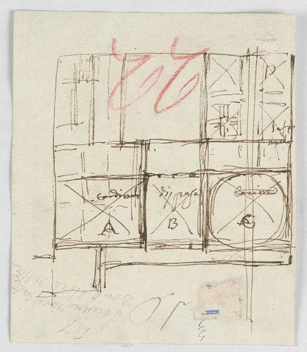 Plan for the hospital of St. Trinità dei Pellegrini, Rome, Italy