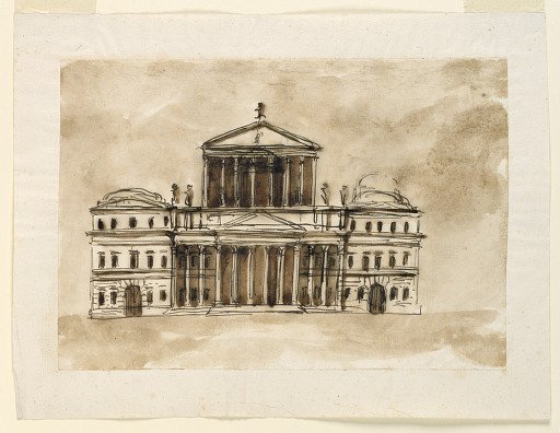 Elevation of a public building