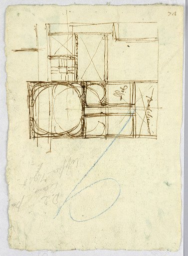 Plan of Hospital of Trinita de Pellegrini