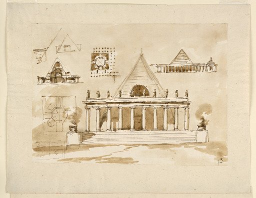 Designs and Sketches for a Mausoleum