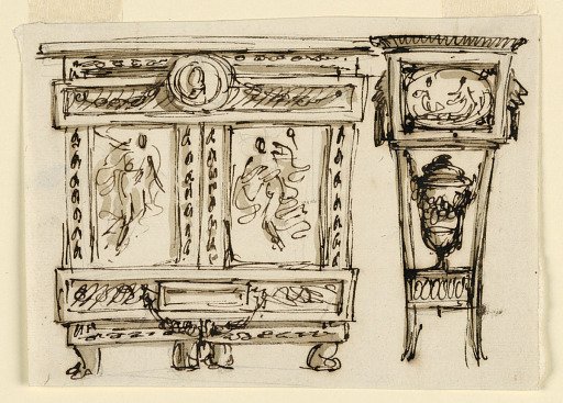 Cabinet and pedestal