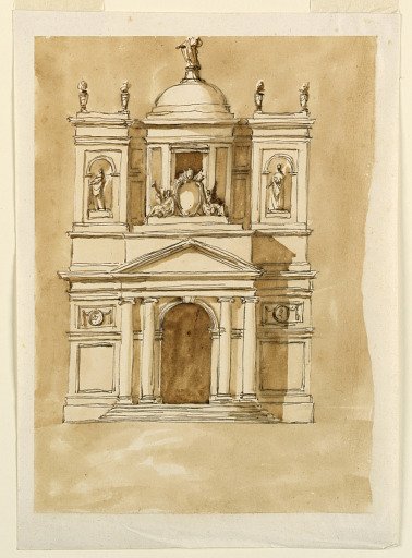 Elevation of a church