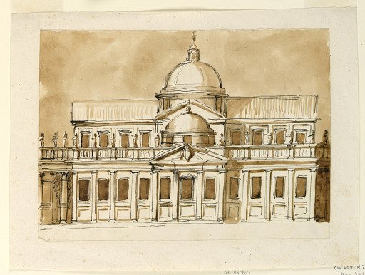 Elevation of a church