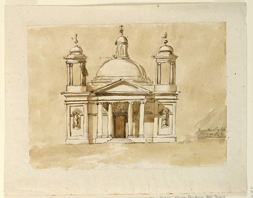 Elevation of a church