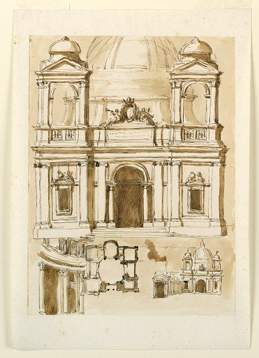 Elevation of a church