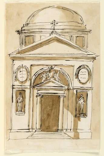 Elevation of a church