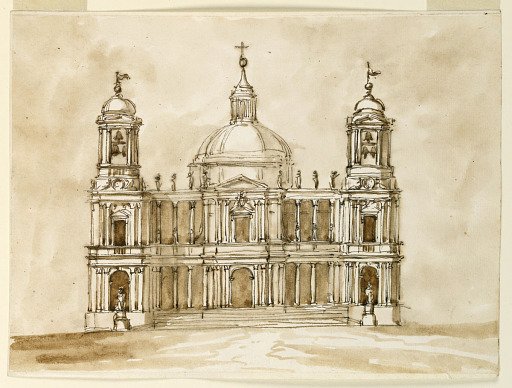 Elevation of a church