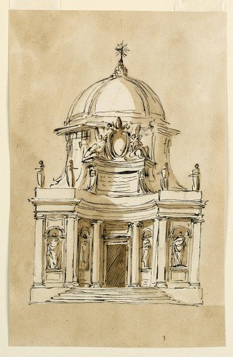 Elevation of a church