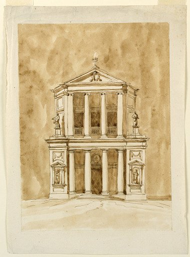 Elevation of a church