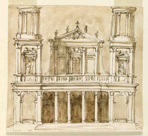 Elevation of a church