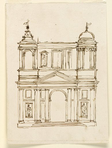 Elevation of a church