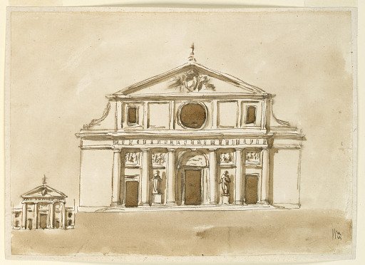 Elevation of a church