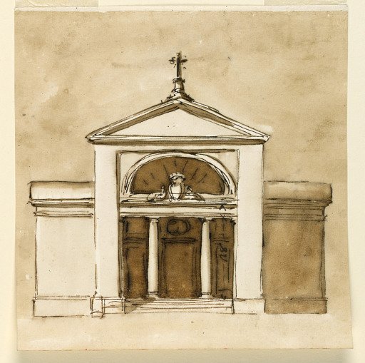 Elevation of a church