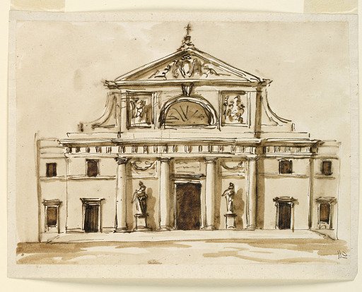 Elevation of a church