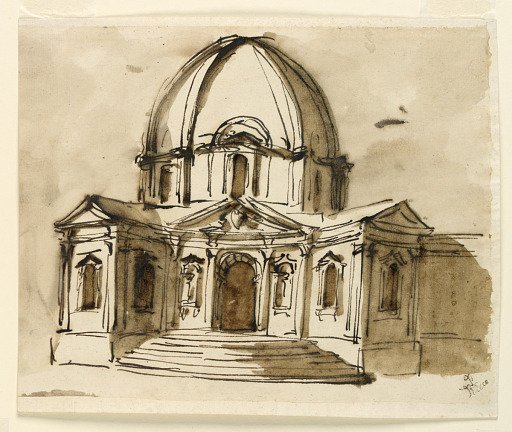 Elevation of a church