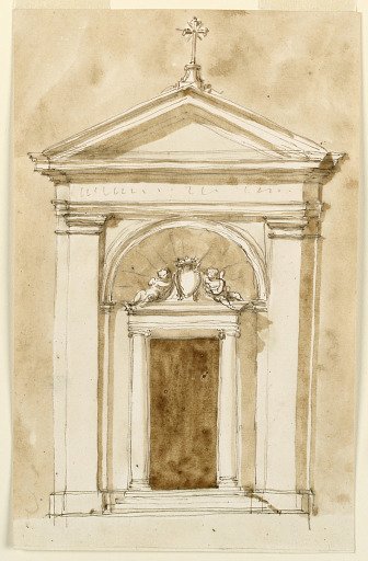 Elevation of a chapel