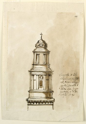 Elevation of a church