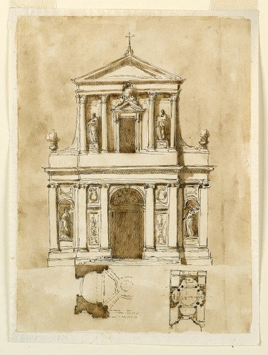 Elevation of a church