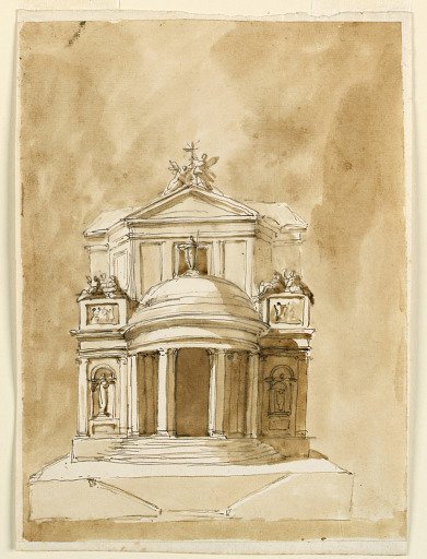 Elevation of a church