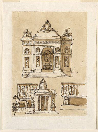Four Designs for Sepulchral Monuments