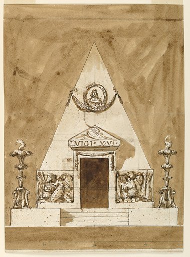 Design for a Sepulchral Monument to King Louis XVI of France