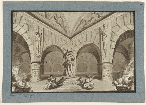 Stage Design: Interior of a Temple