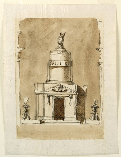 Design for a Sepulchral Monument to King Louis XVI of France
