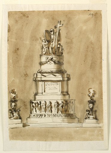 Funerarl Decorations for Louis XVI of France