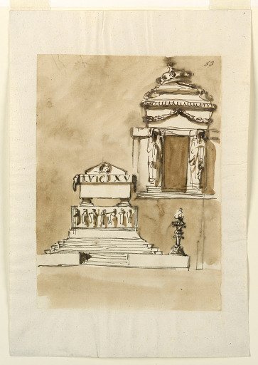 Funeral Decorations for King Louis XVI of France