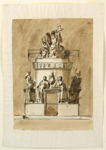 Design for a Sepulchral Monument of King Louis XVI of France